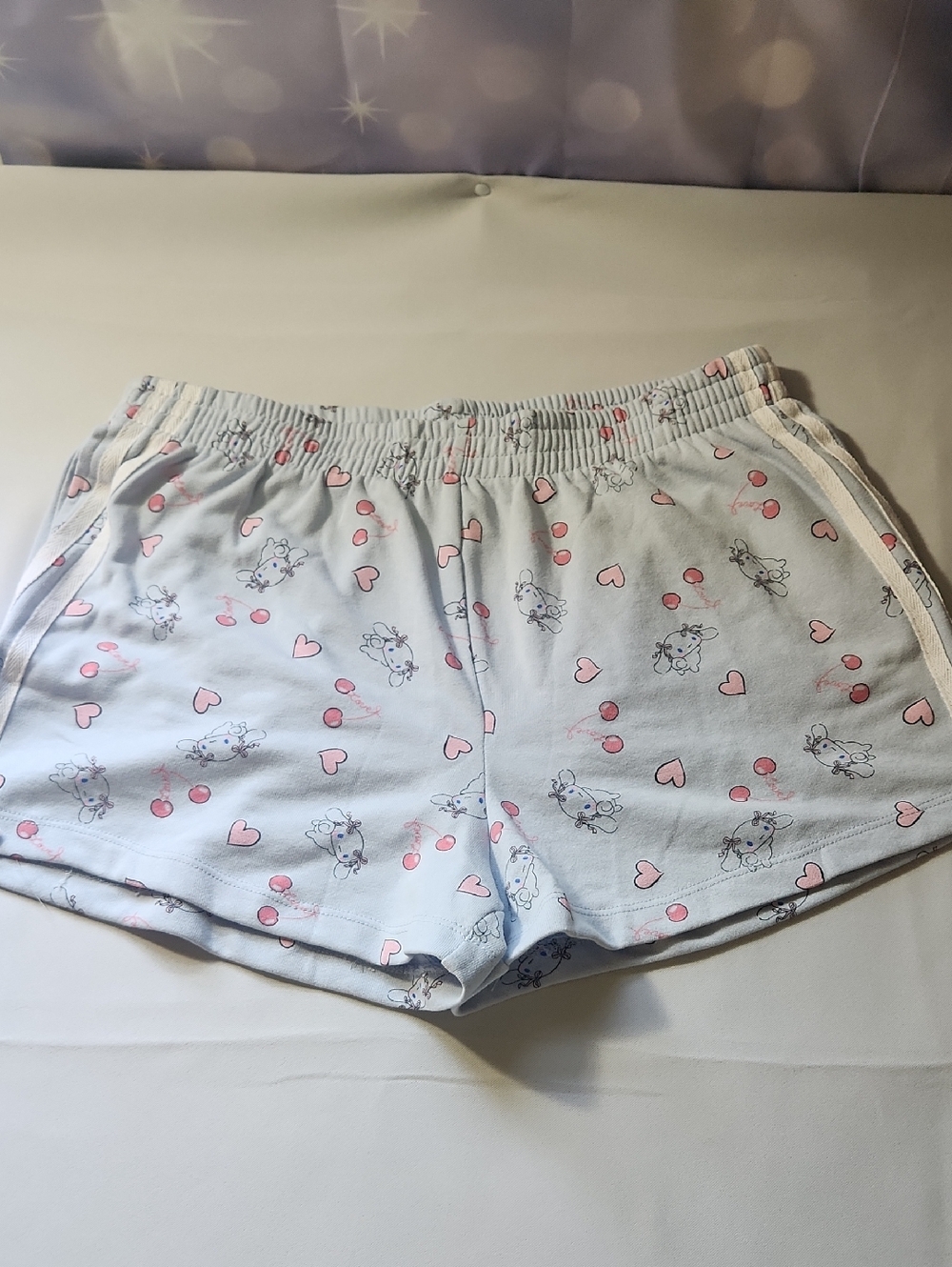Hybrid Apparel Light Blue Cinnamoroll Athletic Shorts
